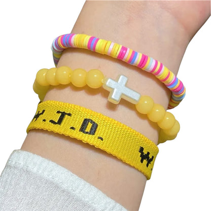 WWJD Bracelet Set – Christian Cross Faith Bracelets