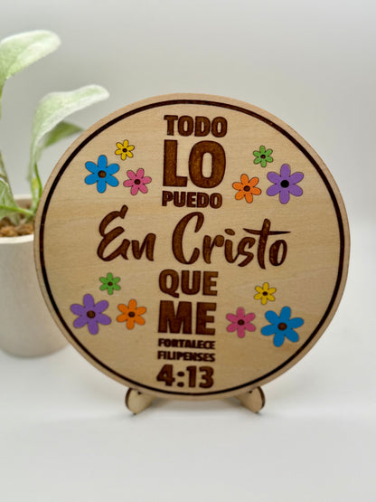 Placa Decorativa - Todo lo Puedo
