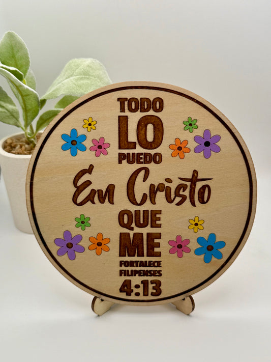 Placa Decorativa - Todo lo Puedo